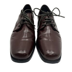 Frederico Leone Genoa Brown Upper Plain Toe Derby Mens 7M Dress Shoes